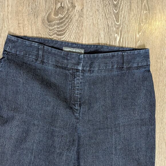 Josephine Chaus Women's Stretch Wide Leg Denim Jeans Size 14 - Picture 2 of 4